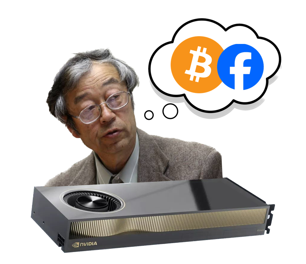 Could Facebook use their 350,000 Nvidia AI GPUs to crack Satoshi Nakamoto's Bitcoin Key?