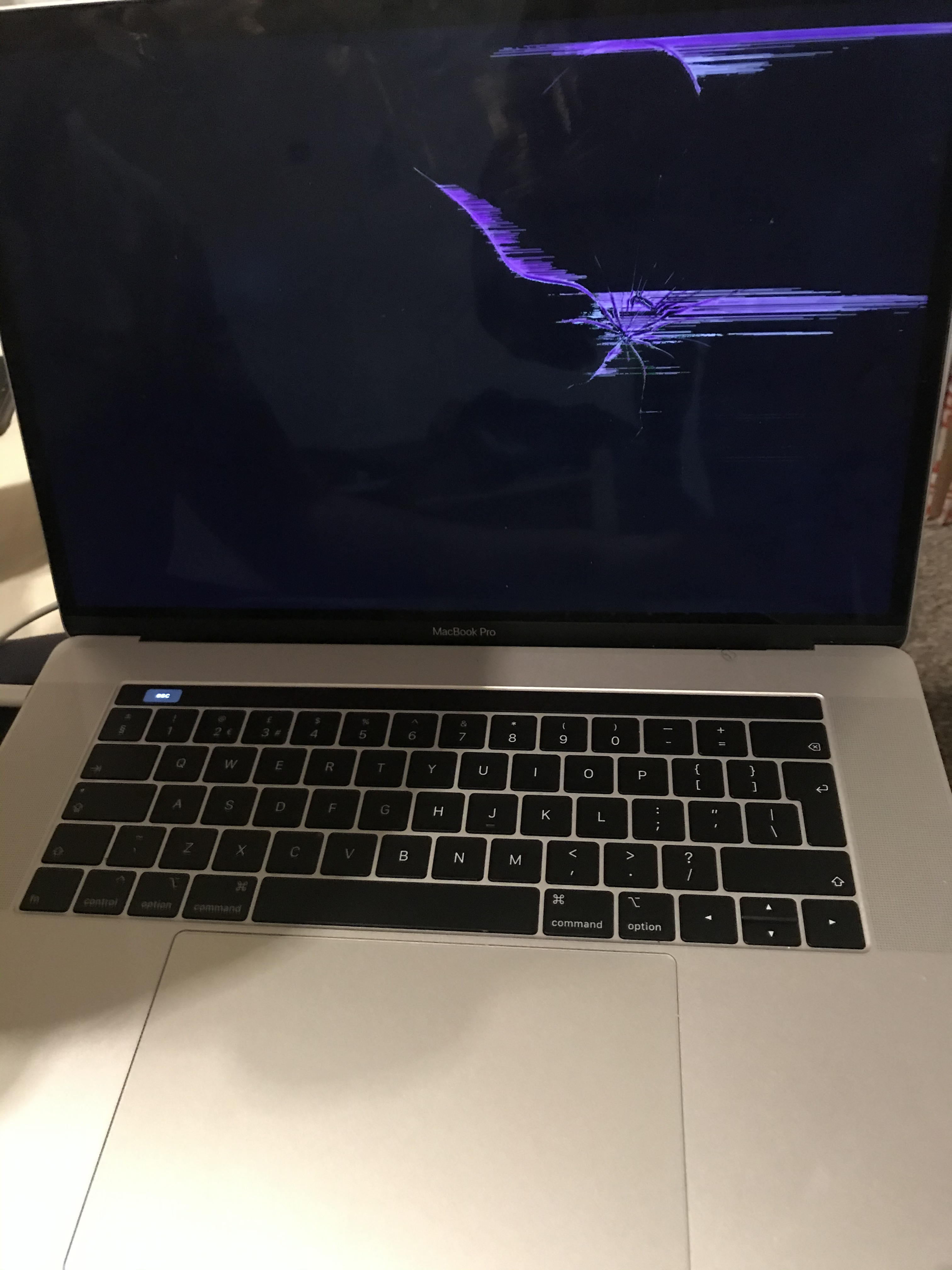 Ink Scattered On My MacBook Screen